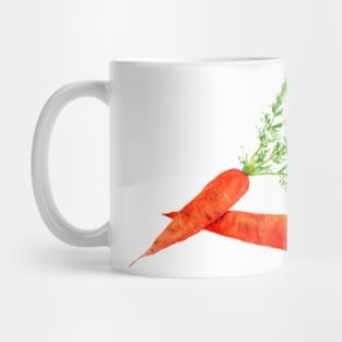 orange carrot watercolor painting Mug